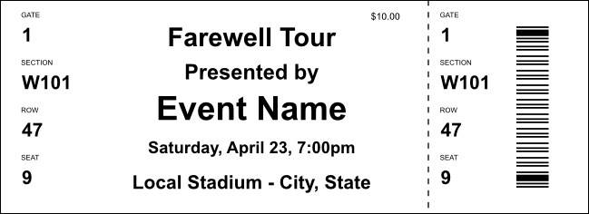 Concert Product Front